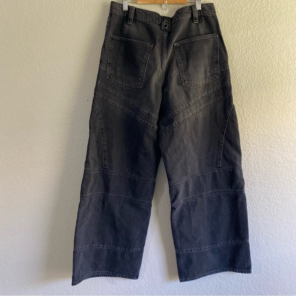 NEW Free People We The Free Unknown Reasons Moto Straight Jeans - Picture 5 of 8